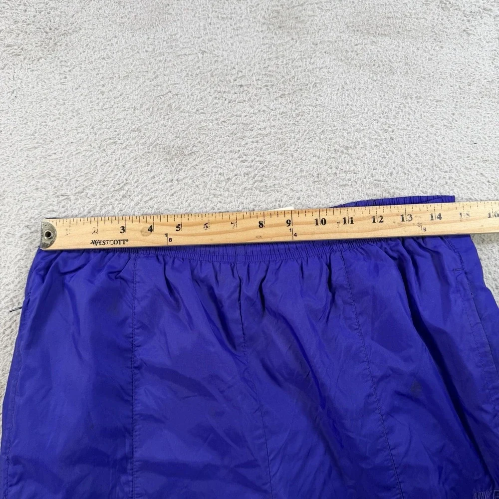 Vintage Nike Windbreaker Pants Mens Medium Purple Drawstring Gym 90s Joggers